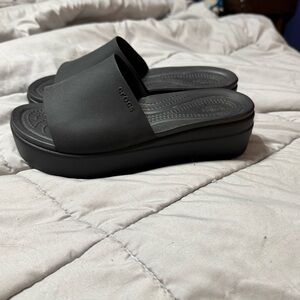 CROCS Women's Black Platform Sandals